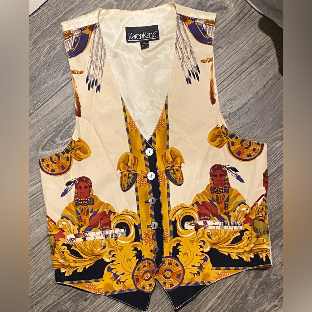 Karen Kane Vintage Aztec Indian Vest